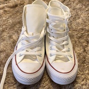 Converse White High Tops